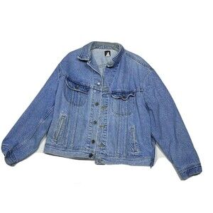 Lee Heritage Denim Jean Jacket Womens XL Light Medium Wash